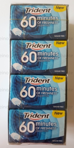 TRIDENT PEPPERMINT 60 MINUTOS - CAIXA 16 UNIDADES