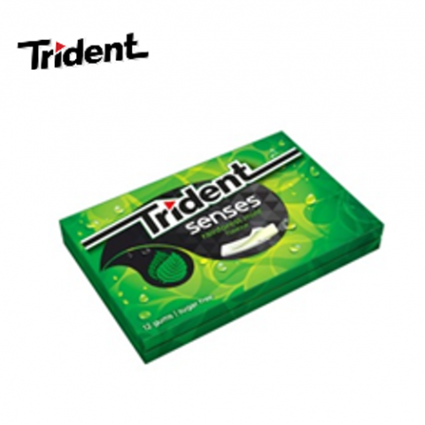 TRIDENT SENSES SPEARMINT - CAIXA 12 UNIDADES