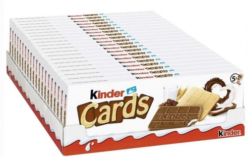 CHOCOLATE KINDER CARDS T5 CAIXA  COM 20 UNIDADES x 5