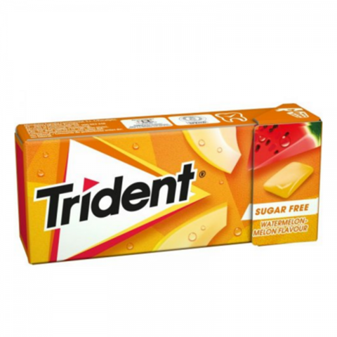 TRIDENT DRAGEIA BOX MELÃO/MELANCIA - CAIXA 24 UNIDADES