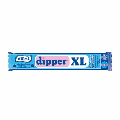 DIPPER VIDAL XL FRAMBOESA PINTA LÍNGUAS CAIXA 100 UNIDADES 