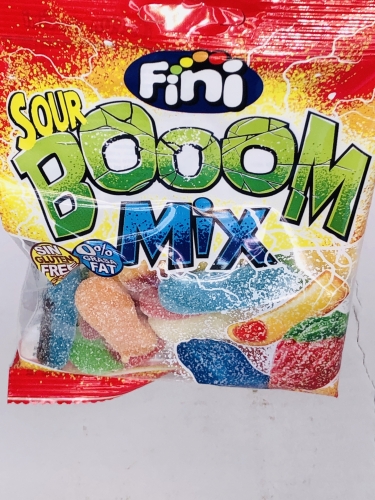 SOUR BOOM MIX FINI CAIXA COM 12 SAQUETAS de 90Gr